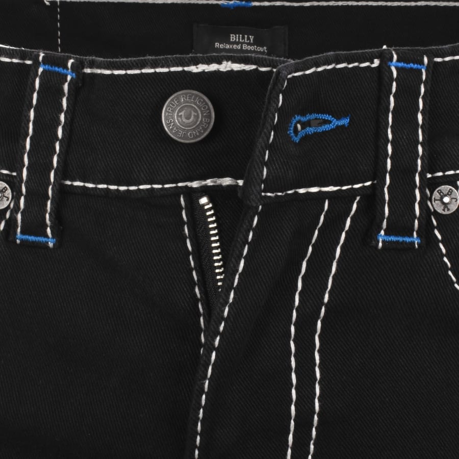 True Religion Billy Big T Flap Jeans Black | Mainline Menswear